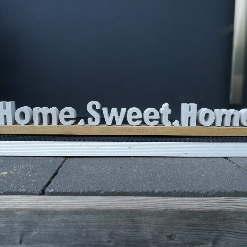 Personalisierbarer Holzblock