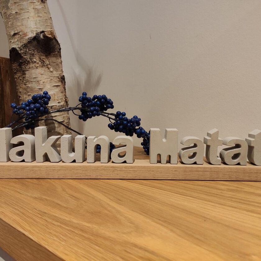 Personalisierbarer Holzblock