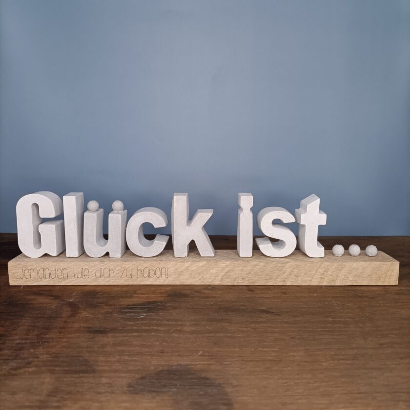 Personalisierbarer Holzblock